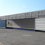 CONTENEDOR MARÍTIMO DE 40 PIES CON LADO ABIERTO HC