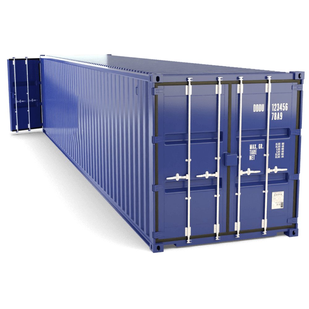 CONTENEDOR MARÍTIMO DE 45 PIES CON TECHO ABIERTO